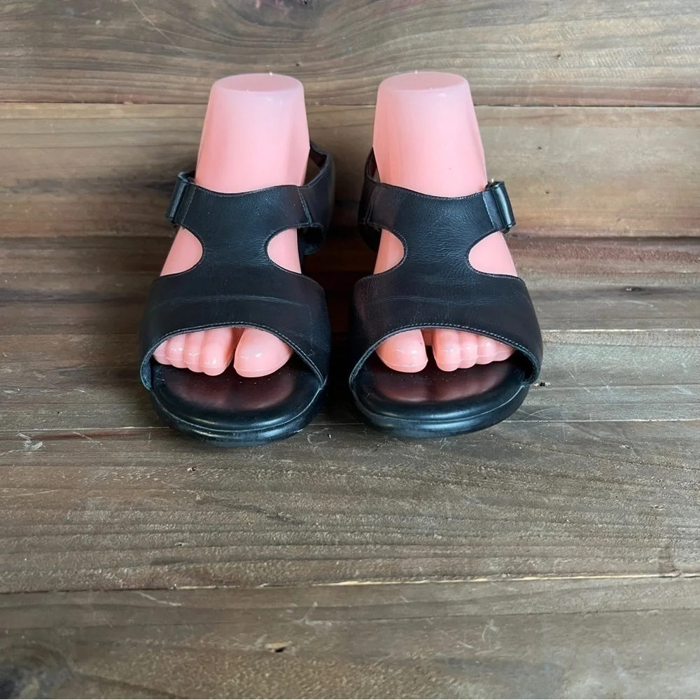 SAS Tripad Comfort Roamer Black Leather Sandals Summer Women's 9.5 S